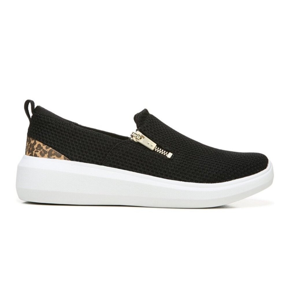 RYKA - Black & Brown Leopard Ally Slip-On Sneaker (WIDE)